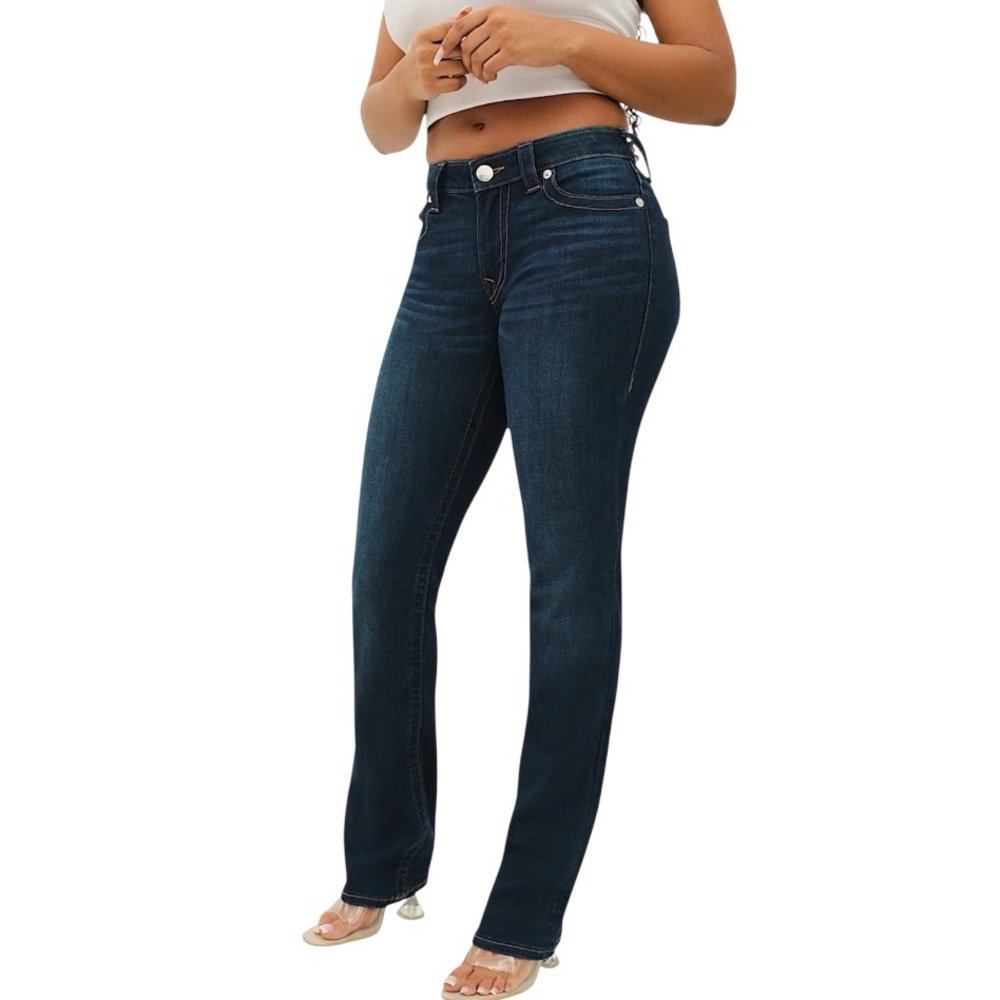 True Religion Women’s Slim Straight Dark Wash Jeans Size 28